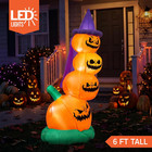 6 Ft Halloween Inflatables Outdoor Pumpkins