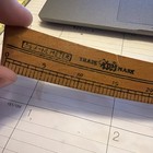 Vintage Tailors Japanese Shakuzashi Wooden Curved Measuring Ruler 60 Cm Euc