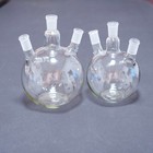 Laboratory Glass Flat Bottom Boiling Flask 3-neck 24 40 Joints 500 Ml-3000 Ml 