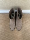 Dolce Vita Taupe Faux Suede Block-heel Ankle Booties  Size 9 5