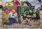 John Deere  Tractor Farmer Son Country Metal Tin Sign Wall Decor