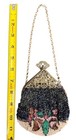 Antique Art Deco Motif Filigree Frame Clasp Beaded Purse Circa 1920 s