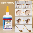 Super Glue For Woodwork With Anti Clog Cap  6 X 1 Fl Oz ca Glue - Clear Adhes   