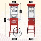 Movie Theater Style Popcorn Machine Maker With 12 Oz Stainless Steel Kettle New