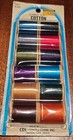 Vintage Ont Cotton Mercerized Sewing Thread  12  Wooden C Dark Shades Sz 50