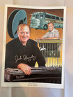 John Hughey Autographed Pedal Steel Guitar Poetrait Peint