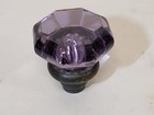 Antique Sun Purple Crystal Glass Door Knob Amethyst Manganese Glow 2-1 4 