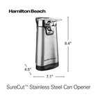 Hamilton Beach Surecut Automatic Electric Can Opener With Multi Tool  Stainless 