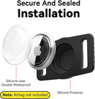   ultimate Waterproof Airtag Dog Collar - Secure Gps Pet Tracker Holder  