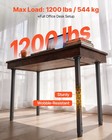 Vevor Adjustable Round Steel Table Legs 24-40 In 1200 Lbs Heavy Duty Set Of 4