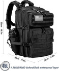 45l Tactical  Backpack With System - Black Rucksack For All Users