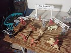 1950s Marx Cowboy Lot 54mm Roy Rogers Western Ranch Playset