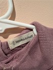Misha And Puff Lavender Eyelet Polo Knit Top