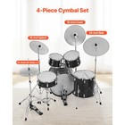 Low Volume Cymbal Pack 4 Pieces 14 16 18 20 Inches Alloy Cymbals For Drum