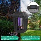 New Solar Mosquito Killer  2pcs  - Cordless Outdoor For Flies moths