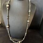 Native American Sterling Silver Navajo Pearls Mixed Beads 21  Necklace 92321