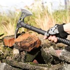 Camping Tactical Axe Tomahawk 2 Pack Survival Hatchet Throwing Spike Sheath Outd