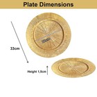 Gold Charger Plates - Antique Plate Chargers For Dinner Plates - Set Of 100 Din