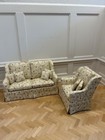 Ooak New Dollhouse Miniature Artist Signed Hand Crafted Chair   Settee loveseat-