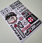 Motorbike Sticker Sheet A4 Graphics Decals Sponsor For Suzuki Yamaha Ducati Ktm