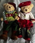 Vintage 2004 Avon Charming Carolers Animated Singing Christmas Bears Duo Works