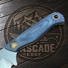 Benchmade Dacian Magnacut Fixed Blade Knife 203 Dacian Blue Denim Micarta Edc