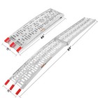 7 5 Ft Aluminum Arched Motorcycle Atv utv Truck Lawn Folding Loading Ramps Tool