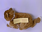 Applause Plush Cat 15  Avanti Jockline Orange Striped Tabby Kitty 1985 Vintage