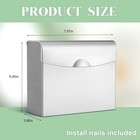 Sanitary Napkin Disposal Receptacle  Stainless Steel  Wall Mounted  7 8x9 4x3 6 