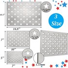 3 Pack American Flag 50 Star Stencils  Stainless Steel Stars Stencils Template 