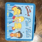 Vintage Simpsons Collectible Metal Lunch Box W  Matching Thermos     Rare