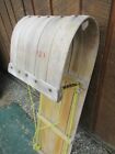 Vintage Wooden Snow Sled Toboggan 36  Long X 12  Wide Great Decoration