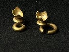 A Pair Ancient Java Indonesia Gold Hair Ring Jewelry Metal Detector Find