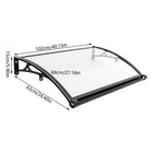 Outdoor Window Door Awning Canopy Wall Mount Front Door Garden Balconies Garages