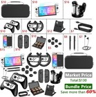  27 In 1  Switch Oled Accessories Bundle For Nintendo Switch Oled Case Gift Kit