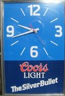 Coors Light Silver Bullet Wall Clock  Tested Works