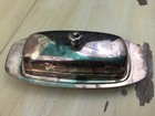 Sheffield - Vtg Antique Patina Silver Butter Dish W Lid  Made In Usa - Must See 