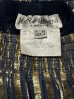 Vintage Rare  Yves Saint Laurent Ysl  Harem Pants Blue Gold Metallic Disco