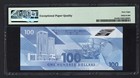 Trinidad   Tobago 100 Dollars 2019 P65a Uncirculated Grade 68