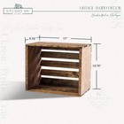 New Best Rustic Wood Crate Free Shipping