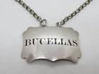 Victorian Sterling Silver Bucellas Wine Decanter Label Antique 1838 London