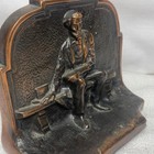 Abe Lincoln  Sitting On Bench  With Top Hat    Cast    Single Bookend