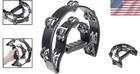 Ergonomic Handheld Tambourine - Multicolor 40 Jingles For Parties   Performances
