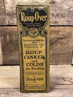 Vintage Roup-over Poultry Roup Canker Remedy Bottle  Box  Label  Papers