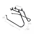 Hard Saddlebag Conversion Brackets For Harley Softail With Hardware