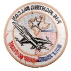 Military Us United States Usaf F-16 Fighting Falcon Embroidered Patch White