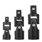 3pcs 1 4  3 8  1 2  Drive Swivel Impact Universal Joint Socket Set Adapter Tool