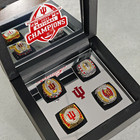  fan Version  Indiana Football 2025 Perfect Season 4 Championship Rings With Box