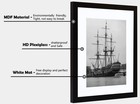 9x12 Picture Frame Black Display  Photos 9x12 Wood Picture  Frame 6x8 With Mat