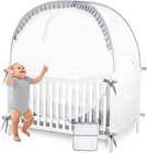 Crib Tent Baby Pop Up Mosquito Net Canopy 55 Inch Breathable Mesh Climb Proof